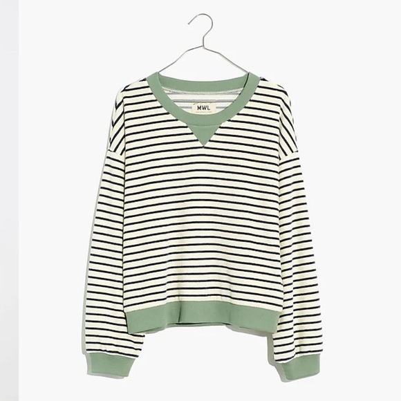 Madewell MWL Velour Striped Sweatsuit - Picture 2 of 14